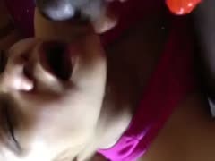 Bodacious mother I'd like to fuck is getting wild with my knob and her dildo